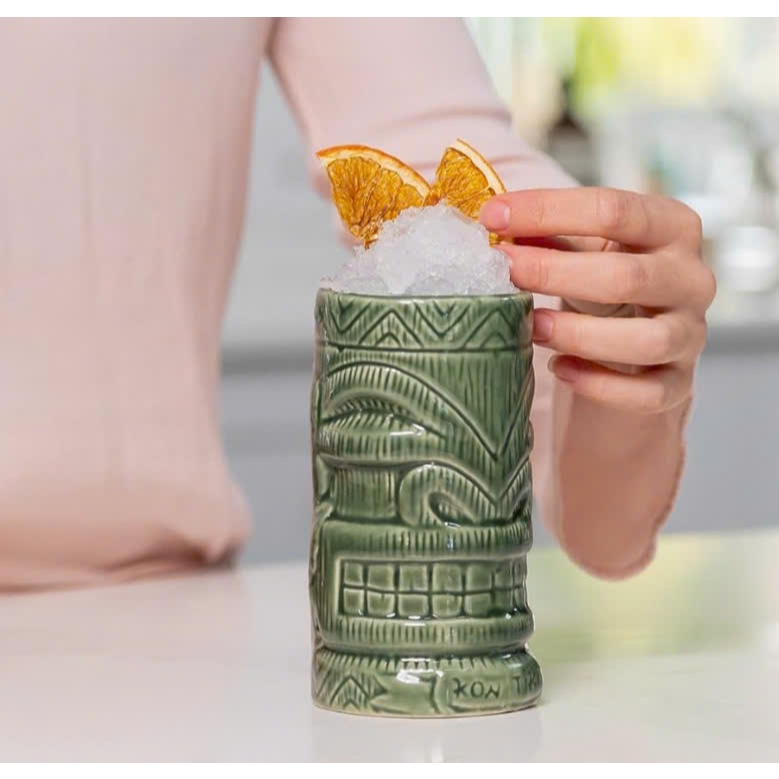 Kon Tiki Glass 480ml – Ly Gốm Tiki Hawaii Đậm Chất Nhiệt Đới