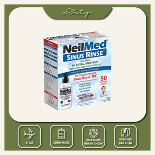   Chính Hãng  Nước muối rửa mũi Neilmed Sinus Rinse - Hộp 50 | 100 gói 