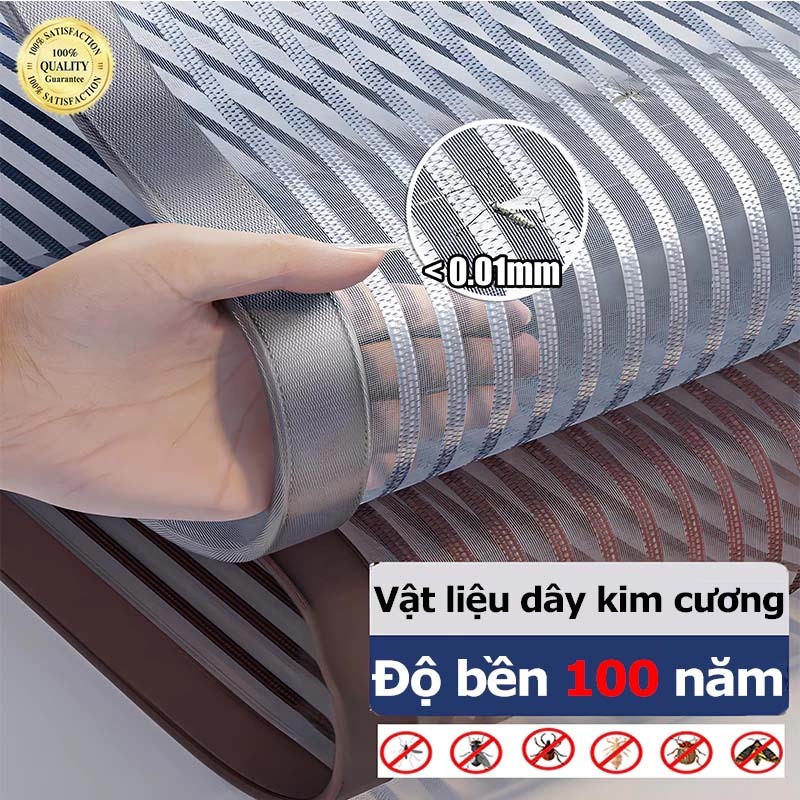 Rèm lưới chống muỗi nam châm cao cấp, hút tự động rèm chống muỗi cửa sổ màn chống muỗi Cách Nhiệt，Cài đặt Velcro