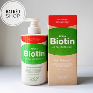 [DATE 03/12/2026] Dầu gội Biotin, Kẽm & 17 loại Amino Acid kích mọc, giảm rụng, tóc phồng bồng bềnh, chắc khỏe C-K-D