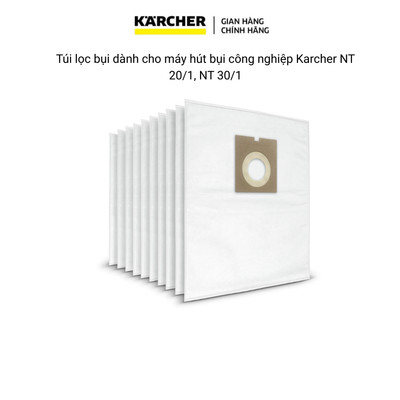 Túi lọc bụi dành cho máy hút bụi công nghiệp Karcher NT 20/1, NT 30/1