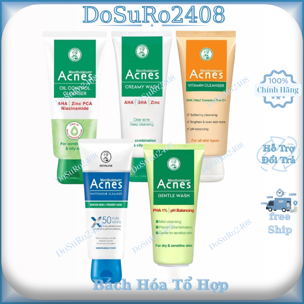 Sữa rửa mặt ngăn ngừa mụn Acnes Creamy Wash 100g