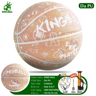 Bóng Rổ Da King Ball Số 5 6 7 Chơi Sân Bê Tông Ngoài Trời Outdoor Trẻ Em Học Sinh Tập Luyện