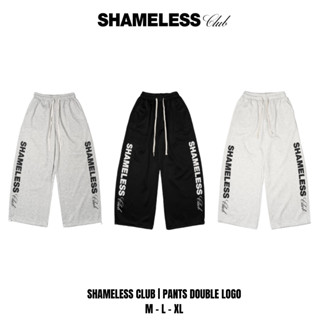  Shameless Club | Quần Dài Nỉ 2 Da Định Lượng 330GSM Dày Dặn Form Rộng Thoải Mái In Lụa Big Logo 2 Ống Quần QD.003 Unisex 
