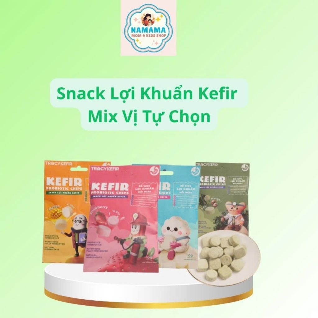 Snack Lợi Khuẩn Kefir Mix Vị Gói 10g