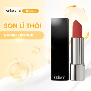  Son lì thiên nhiên không chì Seimy - Nature Lipstick an toàn cho bà bầu mềm môi nhiều dưỡng mùi thơm trái cây 