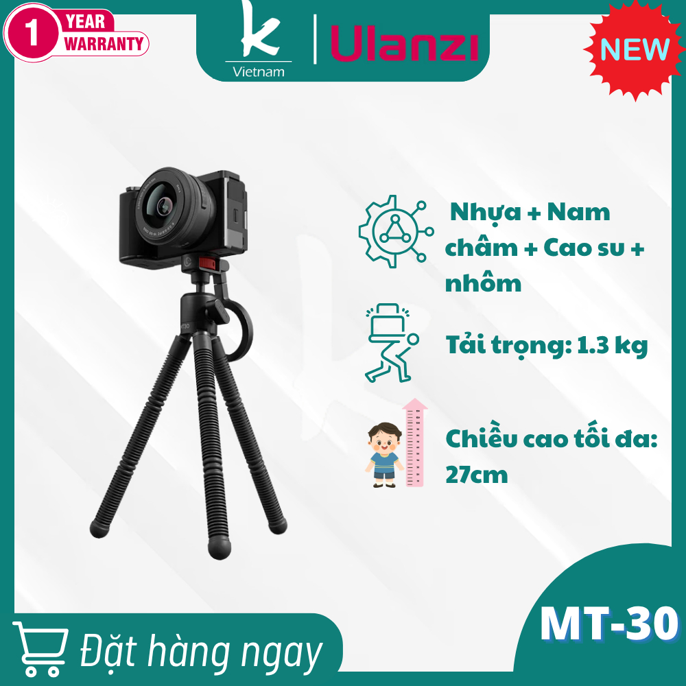 Ulanzi MT30 Chân máy từ tính linh hoạt