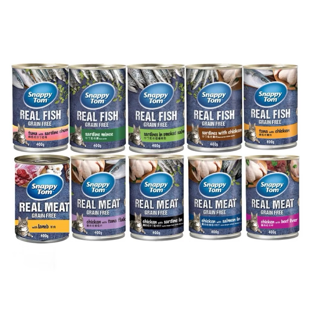 [Combo 6 lon] Pate cho mèo Snappy Tom Lon 400g