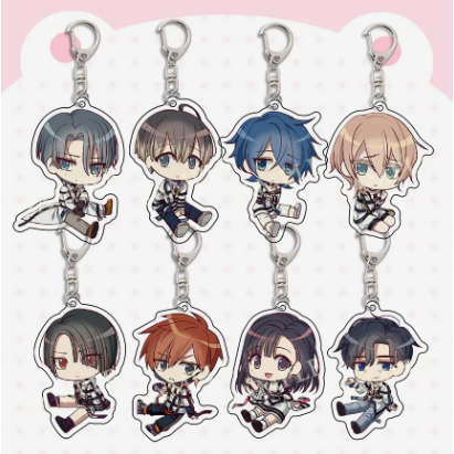 Móc khóa Anime MILGRAM Haruka Sakurai Futa Kajiyama Mikoto chất liệu acrylic trong suốt