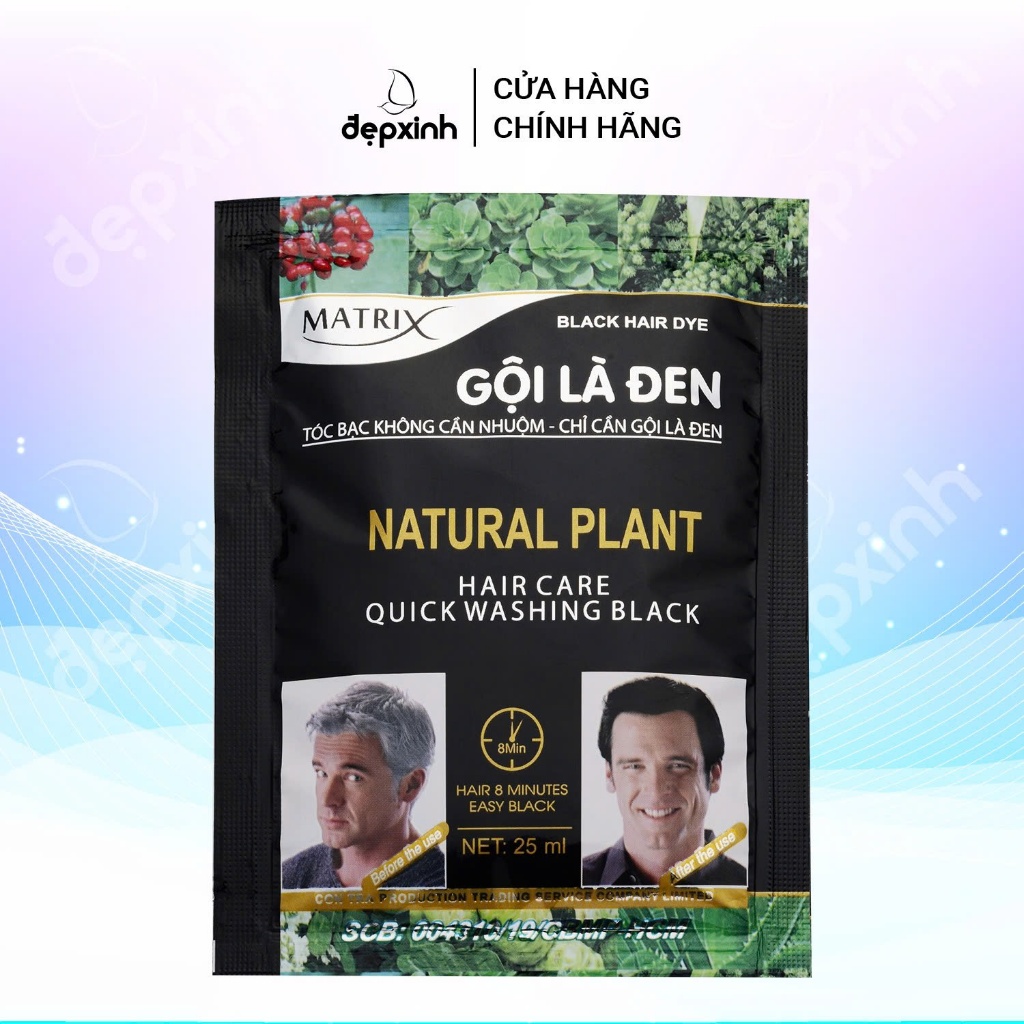 Dầu gội đen tóc MATRIX gội là đen 25ml