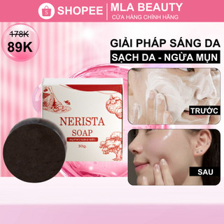  Xà Phòng Dưỡng Trắng Sáng Da NERISTA Hỗ Trợ Ngừa Mụn Làm Sạch Da Cấp Ẩm 30g 