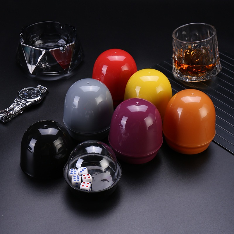 (KÈM 05 VIÊN XÍ NGẦU) Bộ lắc xí ngầu CÓ NẮP TRONG SUỐT, đồ chơi vui nhộn cùng nhóm bạn