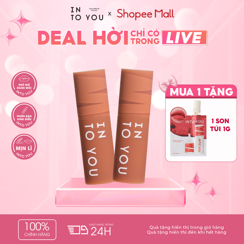 Combo 2 Son Bùn Mini NTO YOU Dễ Tán Đều Hiệu Ứng Môi Mờ Lì Tự Nhiên Phù Hợp Với Gu Makeup Hiện Đại 1