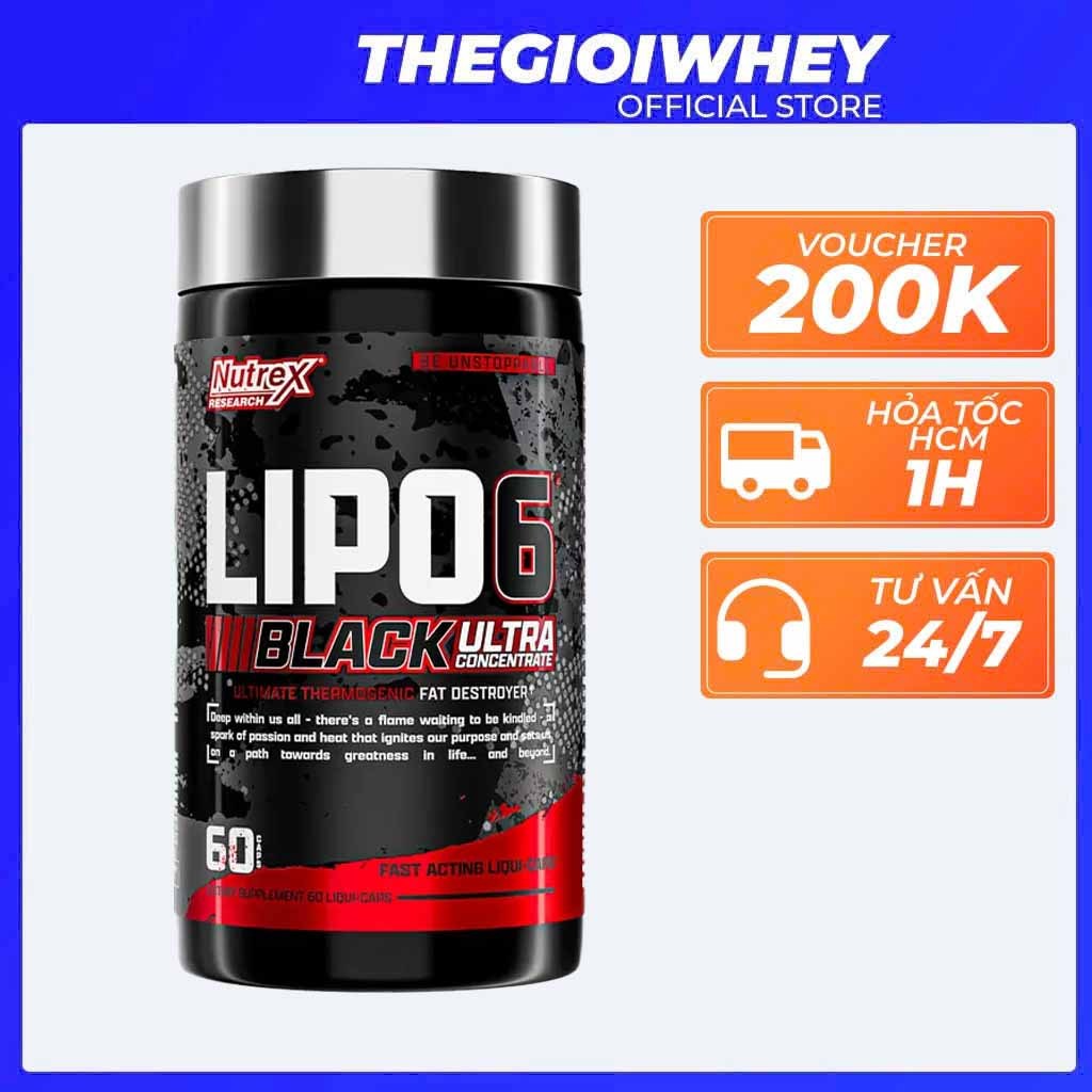 Thực Phẩm Bảo Vệ Sức Khoẻ Nutrex Lipo 6 Black