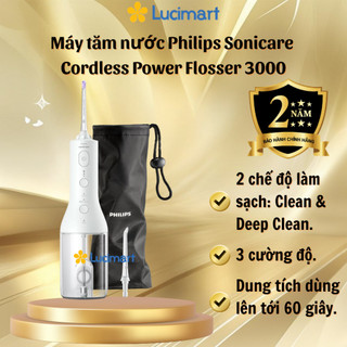  Máy tăm nước Philips Sonicare 3000 Cordless Power Flosser 3000 Bảo Hành Chính Hãng 2 Năm 