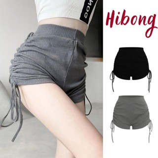  Quần Đùi BIKER SHORT RÚT DÂY 2 Bên Nữ Dáng Ôm Sexy QU02 Quần đùi ngắn chất thun Gân Đẹp HIBONG 