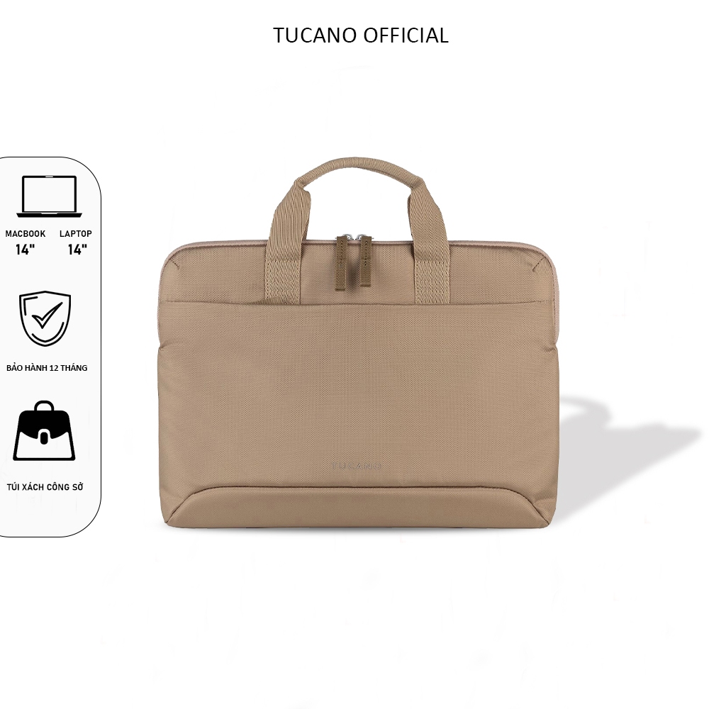Túi xách MacBook/Laptop Tucano Smilza – Mỏng nhẹ, kèm dây đeo vai chống sốc, Thiết kế tối giản