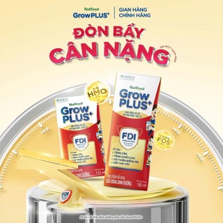 (HSD T8-2026) (Có Thẻ) Thùng 48 Hộp Sữa Pha Sẵn NutiFood Grow Plus+ Suy Dinh Dưỡng 110ml {Đỏ}.