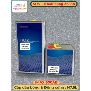 Dầu Bóng 2K IMAX 600AB – Cặp 7.5L – Siêu bóng, bền màu – Sơn ôtô, xe máy & đồ gỗ cao cấp