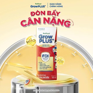 (HSD T10-2026) (Có Thẻ) Thùng 48 Hộp Sữa Pha Sẵn NutiFood Grow Plus+ Suy Dinh Dưỡng 180ml Đỏ.