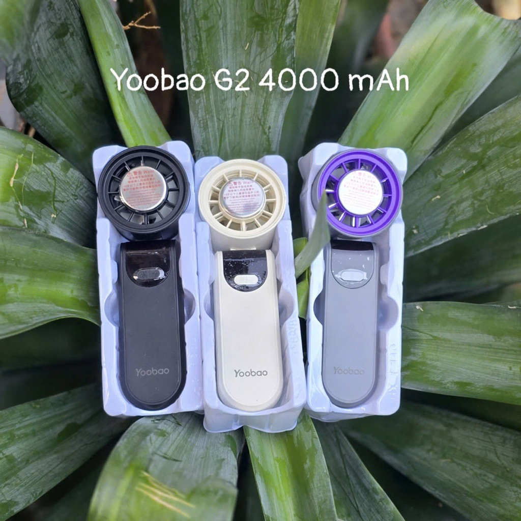 Quạt tích điện cầm tay sò lạnh YOOBAO G2