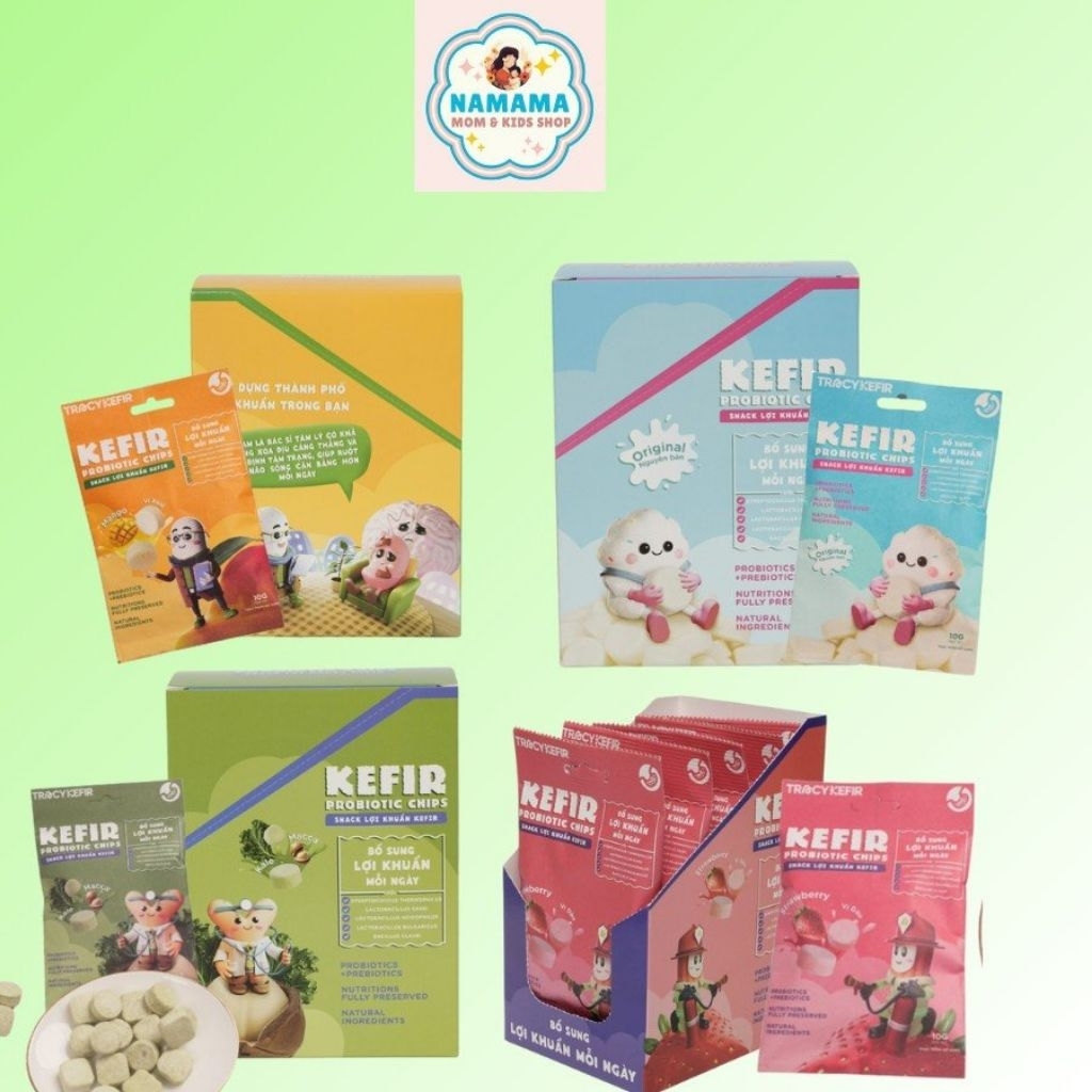 Hộp (5 Gói)  Snack Lợi Khuẩn Kefir TRACYBEE