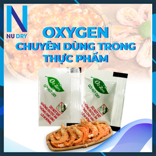 Gói hút ẩm Thực phẩm Oxygen 30cc  NU DRY dùng cho Bánh Trung Thu,các loại bánh, cá khô 100 Gói