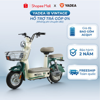 [TRẢ GÓP 0%] Xe Máy Điện YADEA i8 Vintage Nhỏ Gọn 70Km Một Lần Sạc - Bảo Hành 2 Năm
