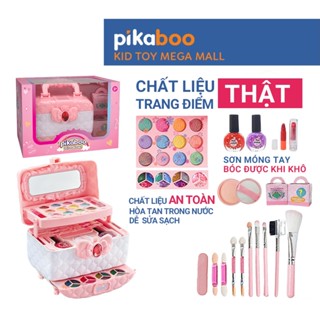  Bộ trang điểm thật cho bé gái an toàn Pikaboo chất liệu trang điểm thật dễ dàng rửa sạch với nước 