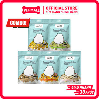  Combo 5 gói nhỏ - Thức ăn thịt sấy đông khô cho chó mèo QQ Freeze-Dried Petmall 