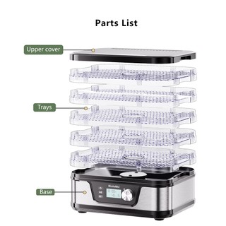 [BioloMix Brand] Máy sấy thực phẩm BioloMix BFD-1300 BPA FREE