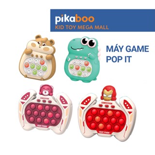  Pop it điện tử Pikaboo Đồ chơi máy chơi game bản mới bấm nút theo đèn nhạc với 4 giúp luyện phản xạ 