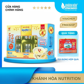   Hộp 6 Tặng 2  Hộp Quà Nước Yến Sào Dành Cho Người Ăn Kiêng 12% Tổ Yến Seanest - Khánh Hòa Nutrition - Hộp 8 lọ x 70ml 