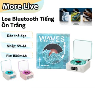  Loa Bluetooth  Có Đèn Ngủ Âm Thanh Trắng Phong Cách -máy ghi âm Hệ thống âm thanh hỗ trợ giấc ngủ Một món quà hoàn hảo 