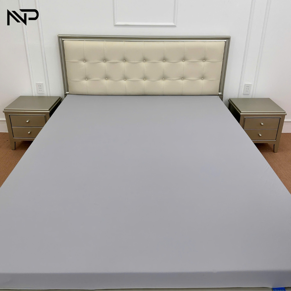 Áo Bọc Nệm 2 Mặt Có Khoá Kéo Vải Thun Lạnh Cao Cấp