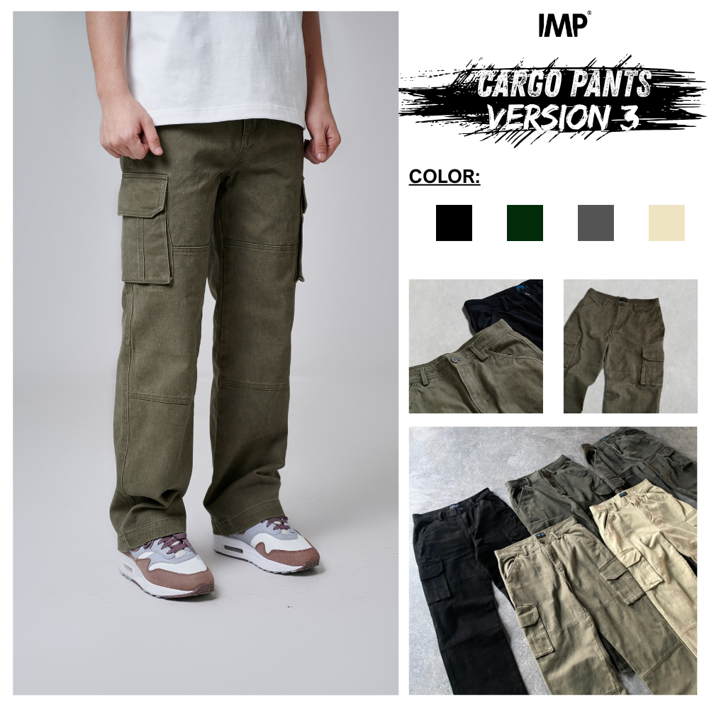  Quần kaki nam Imperfect Version 3 Quần Cargo Pants unisex nam nữ ống suông phong cách streetwear 
