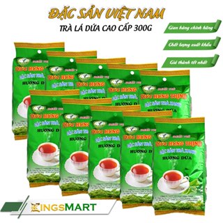   Siêu Tiết Kiệm  Combo 10 trà lá dứa thảo mộc – Thương hiệu PHÚC HƯNG THỊNH  – Túi 300g – Kingsmart 