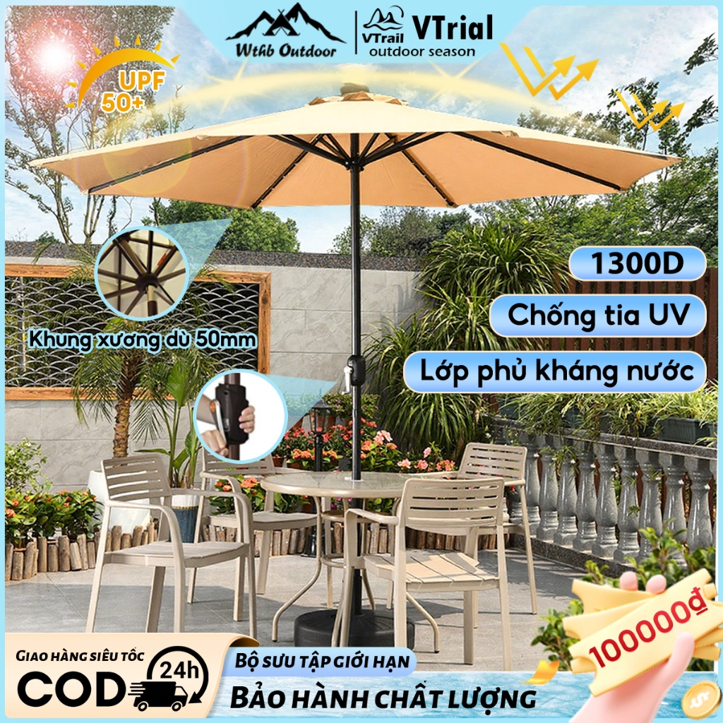 Ô dù sân vườn 2.7M, ô dù che nắng lớn che nắng lớn Ô Chính Tâm nhà cung cấp/sân rộng/quán cà phê, có thể nghiêng
