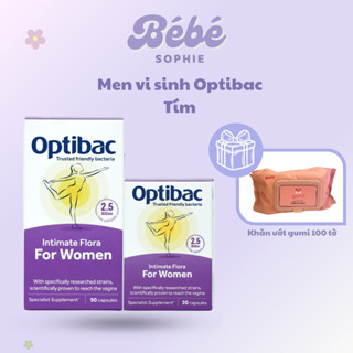  Men vi sinh phụ khoa Optibac Tím 30 viên và 90 viên  Nhập khẩu  | Bebe Sophie 