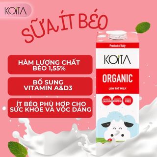 [CHÍNH HÃNG] Sữa Hữu Cơ Koita 1L Mix Đủ Vị Nguyên Kem Ít Béo Yến Mạch - Sữa Tươi Sữa Hạt Organic Ý