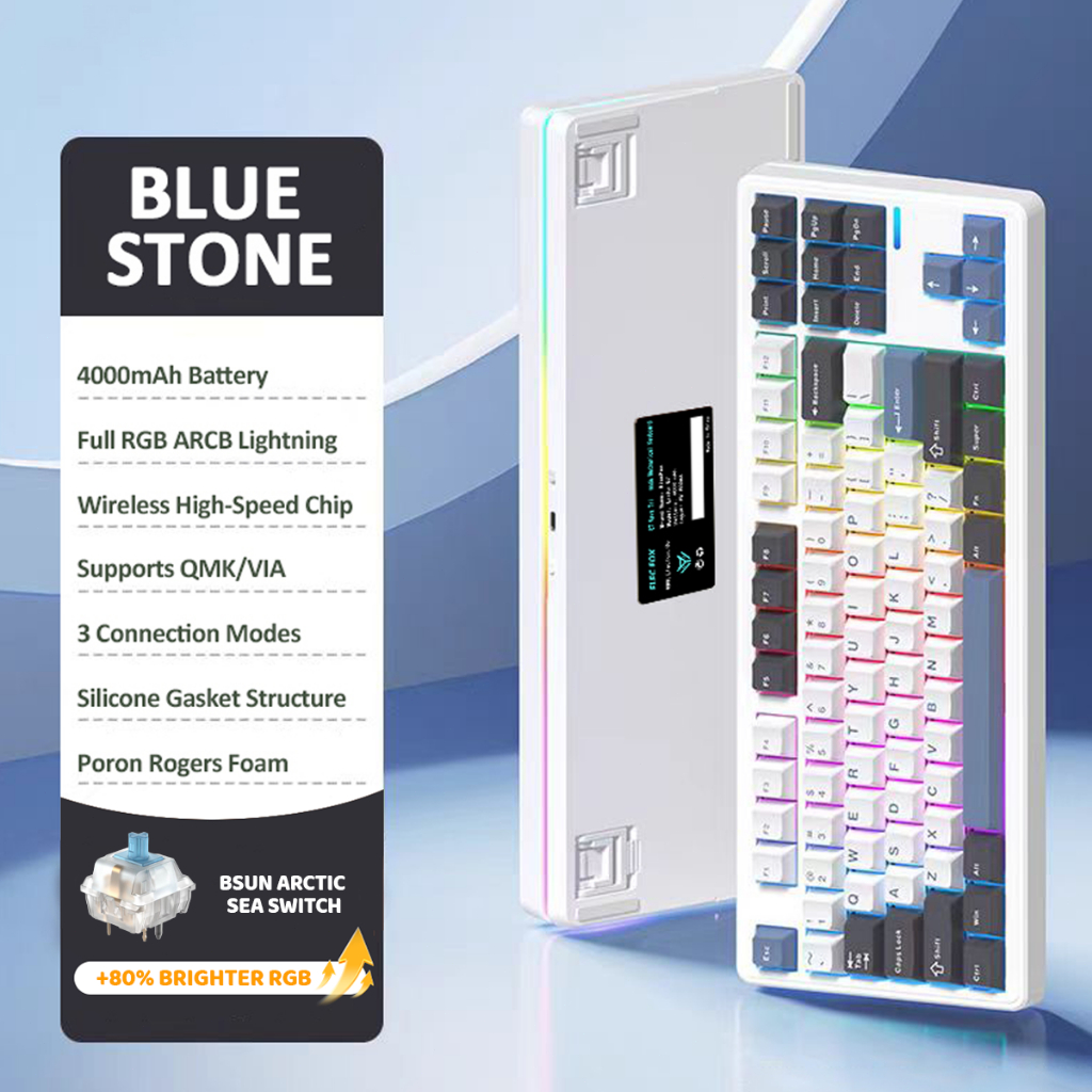 Bàn Phím Cơ Không Dây LINKY 87  PRO  Hỗ Trợ Hotswap 5Pin - Đèn RGB - Kết Nối Đa Dạng | BigBuy360 - bigbuy360.vn