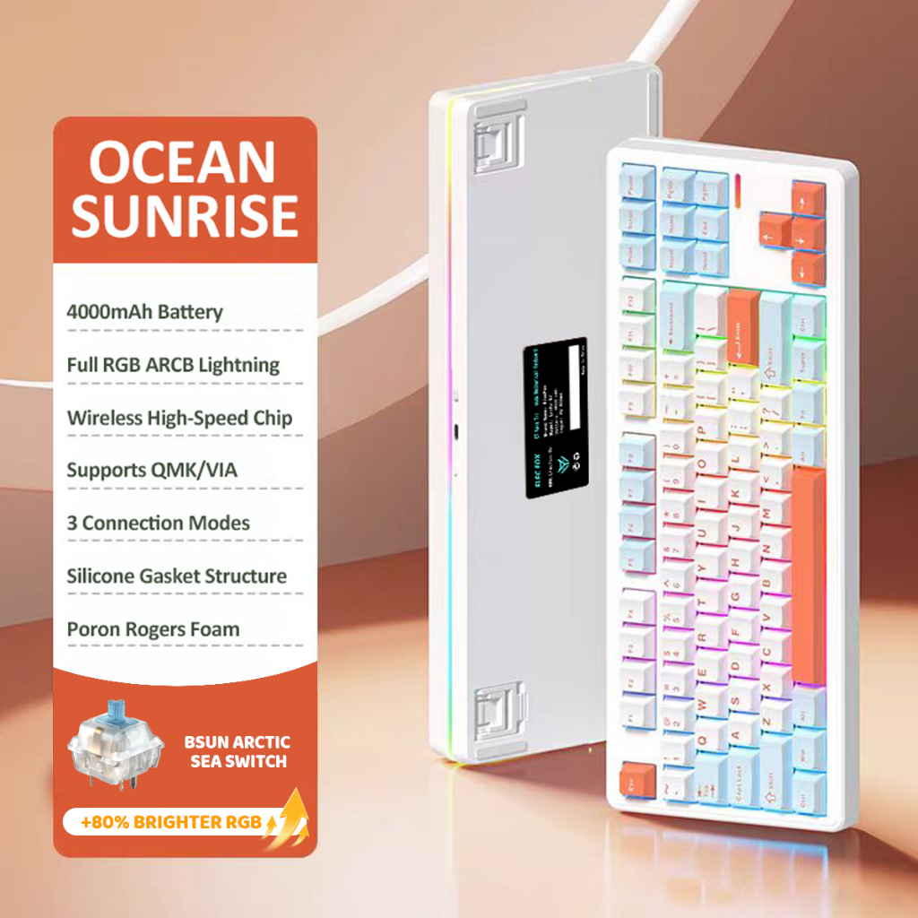 Bàn Phím Cơ Không Dây LINKY 87  PRO  Hỗ Trợ Hotswap 5Pin - Đèn RGB - Kết Nối Đa Dạng | BigBuy360 - bigbuy360.vn