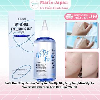 Nước Hoa Hồng Jumiso Dưỡng Ẩm Sâu Dịu Nhẹ Căng Bóng Mềm Mại Da Waterfull Hyaluronic Acid Hàn Quốc 250ml