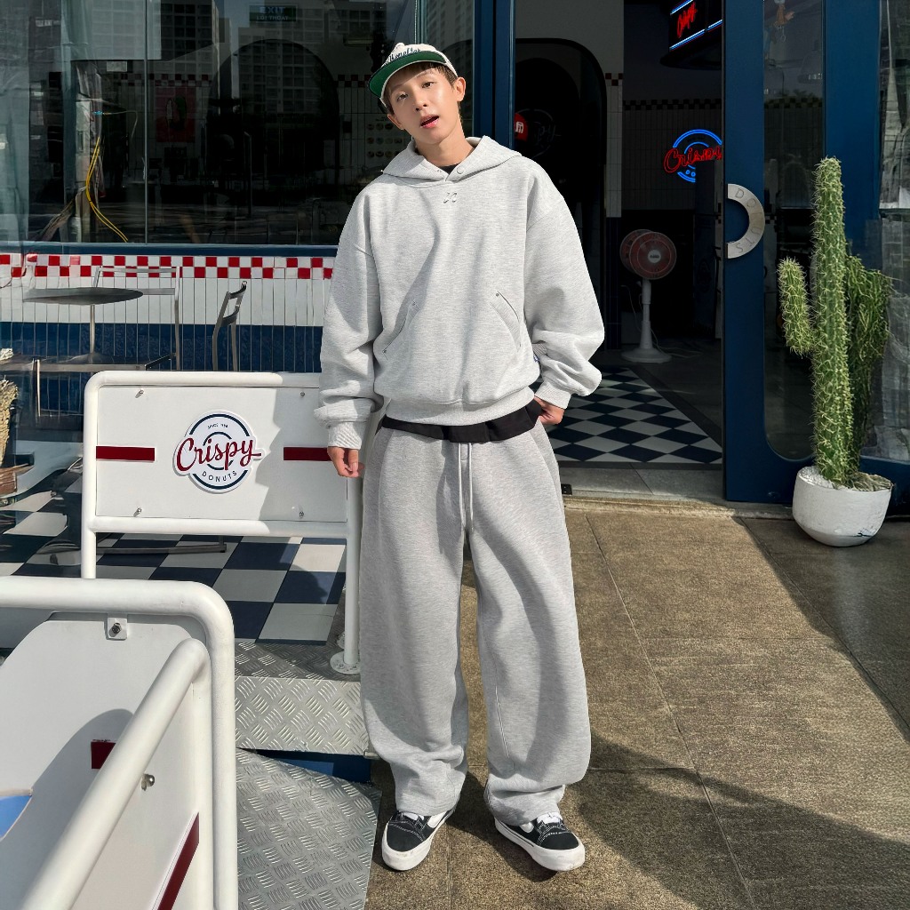 Quần Nỉ Dài Form Rộng NOCTURNAL Hindless Layered Sweat Pants Unisex Nam Nữ Local Brand Co Giãn Tốt | BigBuy360 - bigbuy360.vn