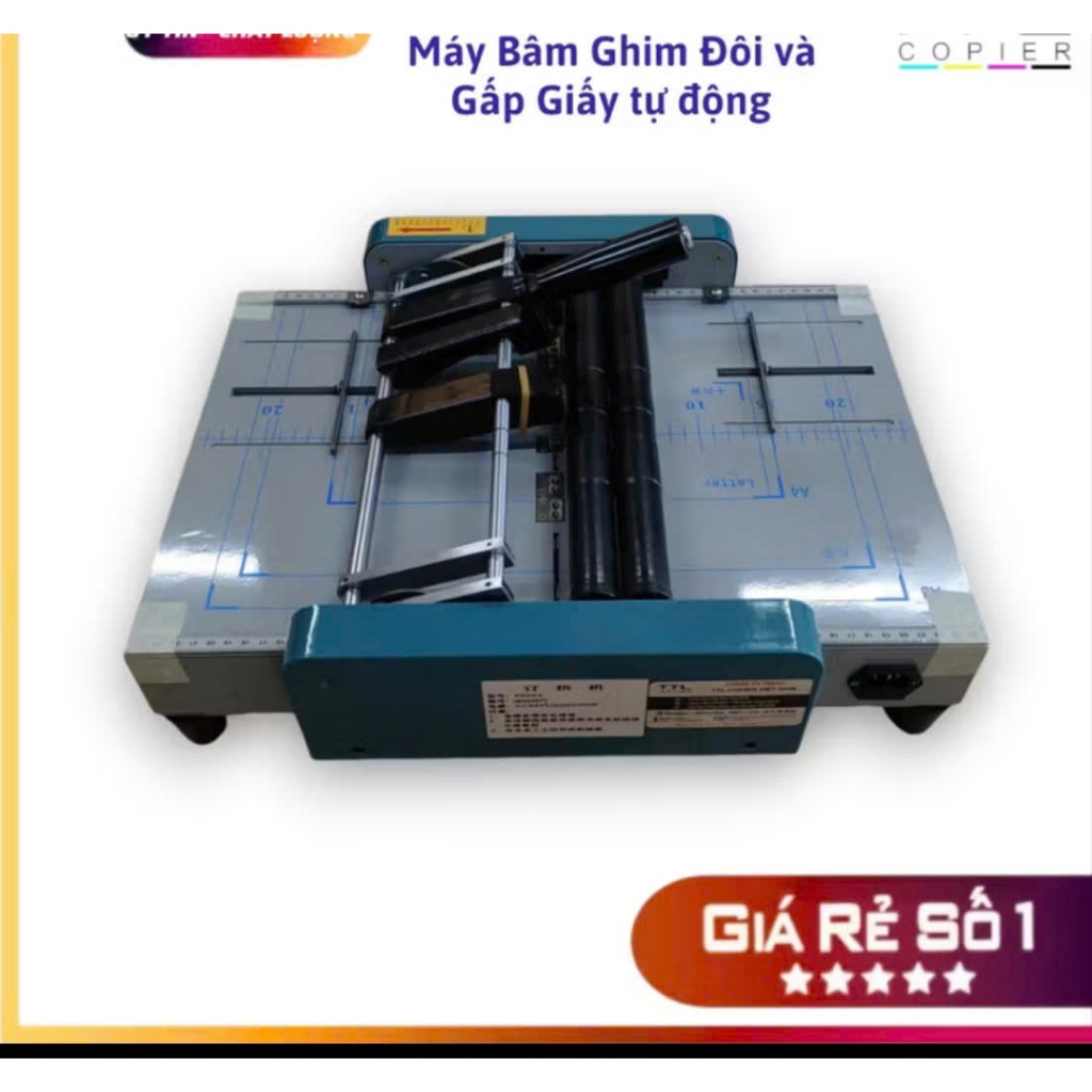 Máy Bấm Ghim Giữa Đôi và Gấp Giấy tự động