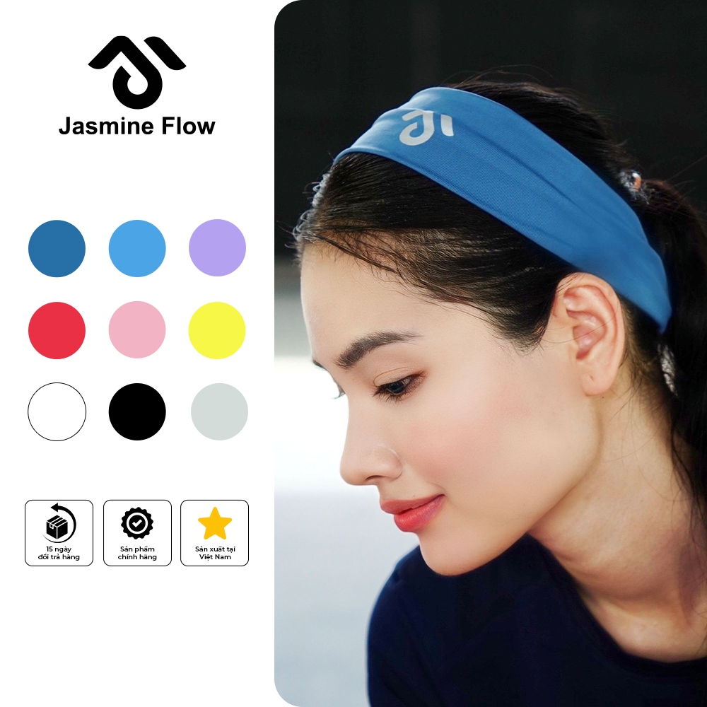 Băng Đô Thể Thao Nhiều Màu Thấm Mồ Hôi, Đàn Hồi Chống Trượt Trong Tập Luyện JB - Jasmine Flow Premiu