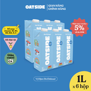  Sữa yến mạch OATSIDE vị Đậm Đà Deluxe1L x 6 - Không lactose Thơm ngon sánh mịn 