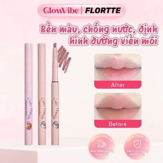  FLORTTE Chì kẻ môi Chống lem Làm môi đầy đặn tự nhiên Dễ sử dụng cho người mới bắt đầu 