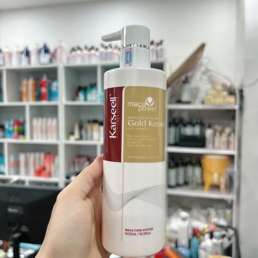 Keratin Karseell hấp ủ, xịt dưỡng phục hồi tóc hư tổn Karseell Maca Collagen Keratin dạng gel