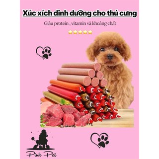 Xúc xích cho Chó Mèo - cung cấp dinh dưỡng cho thú cưng 15gram Xúc xích huấn luyện thú cưng